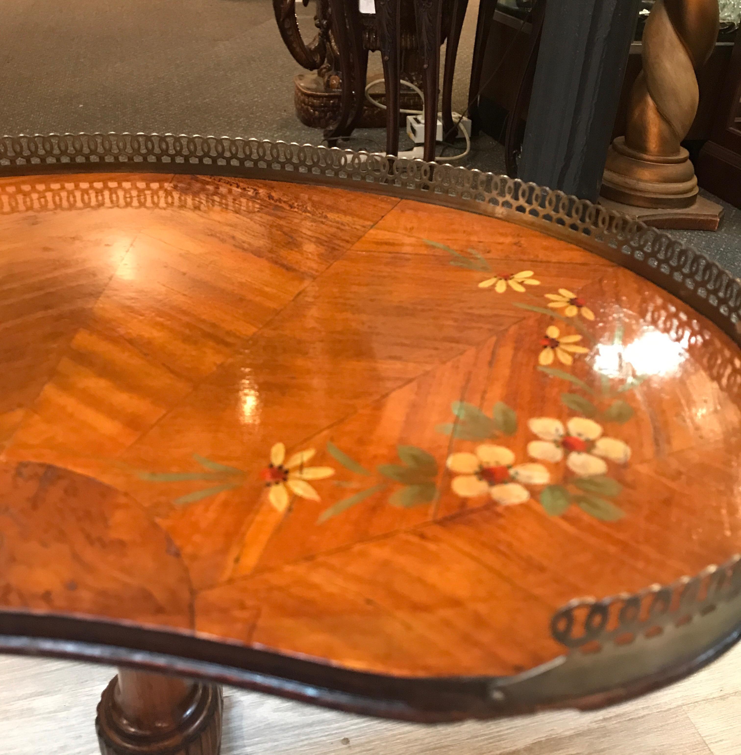 English Adam Style Carved Drinks Table 5