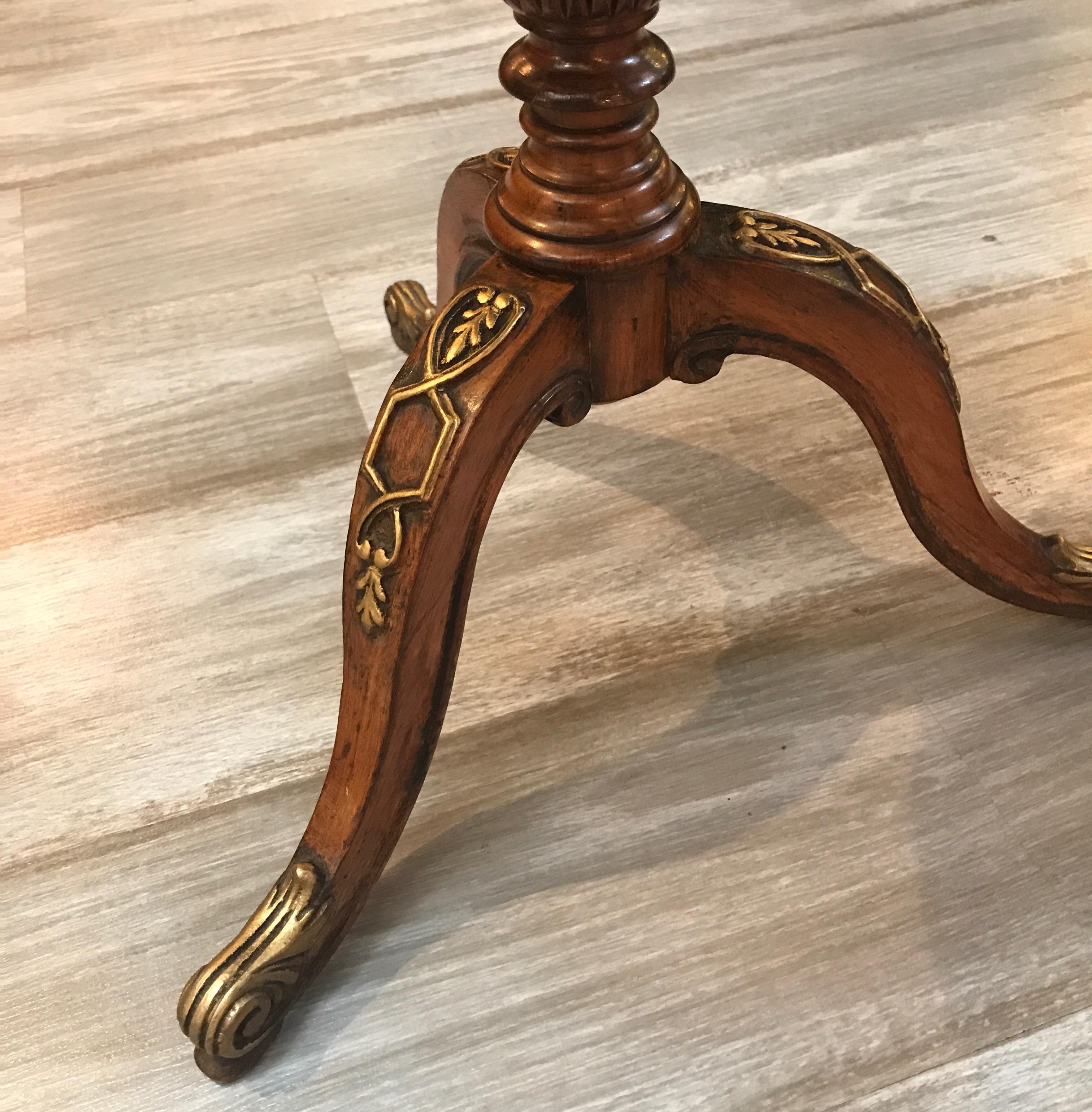 English Adam Style Carved Drinks Table 8