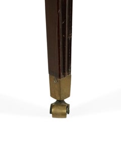 English Adam Style Red Stripe Bench