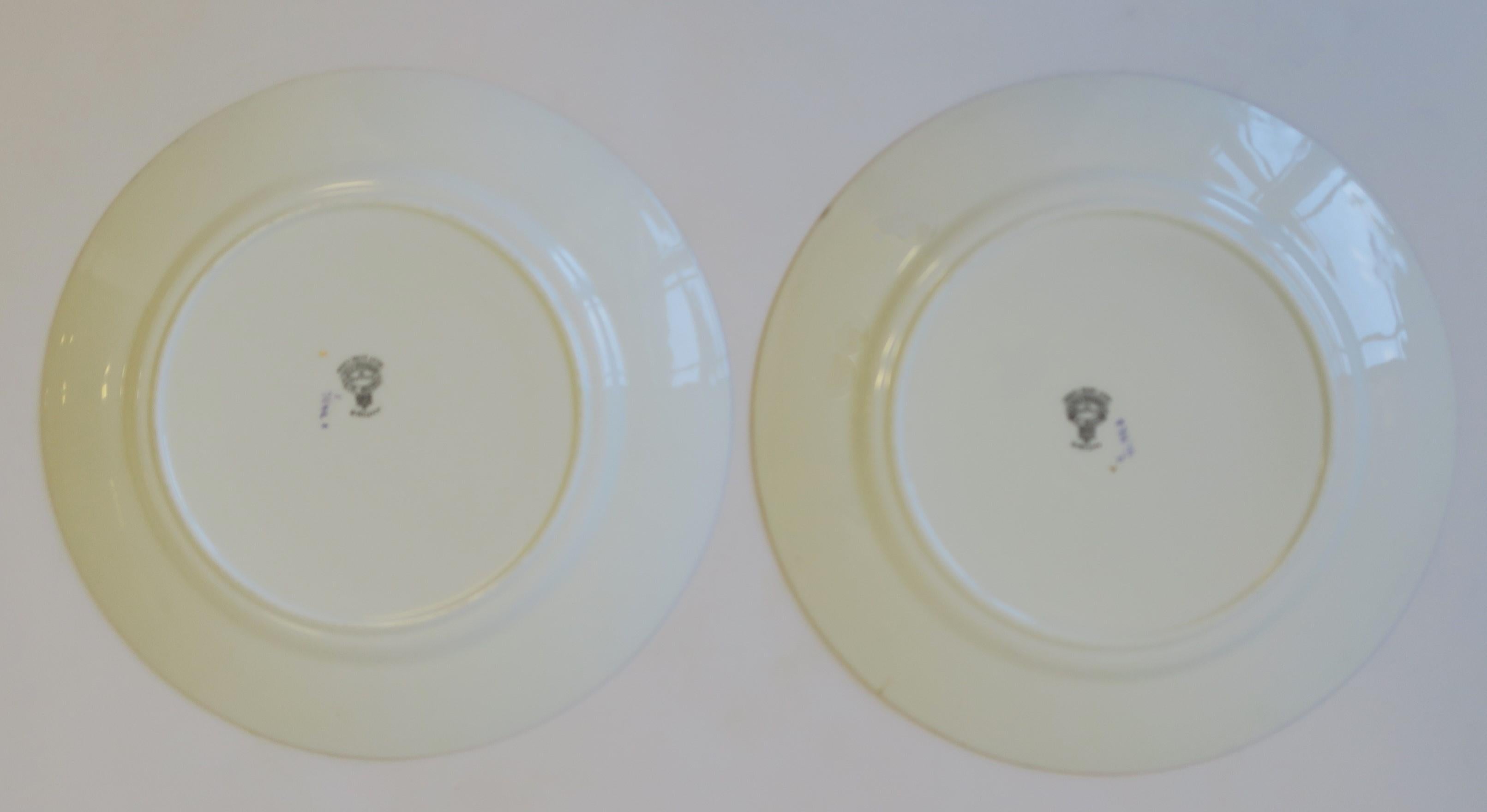 English Adderley Ware Porcelain Plates, Pair For Sale 3