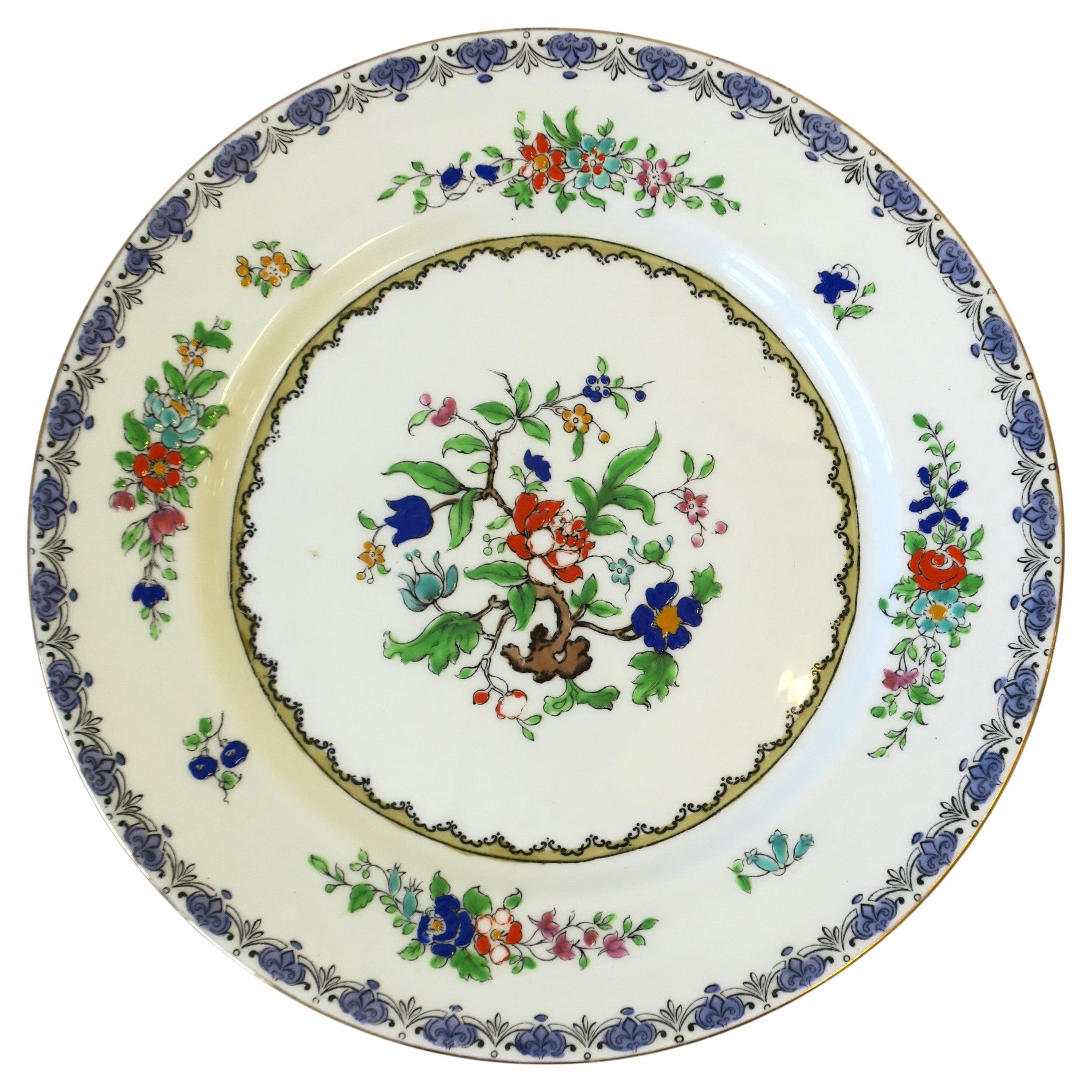 English Adderley Ware Porcelain Plates, Pair For Sale