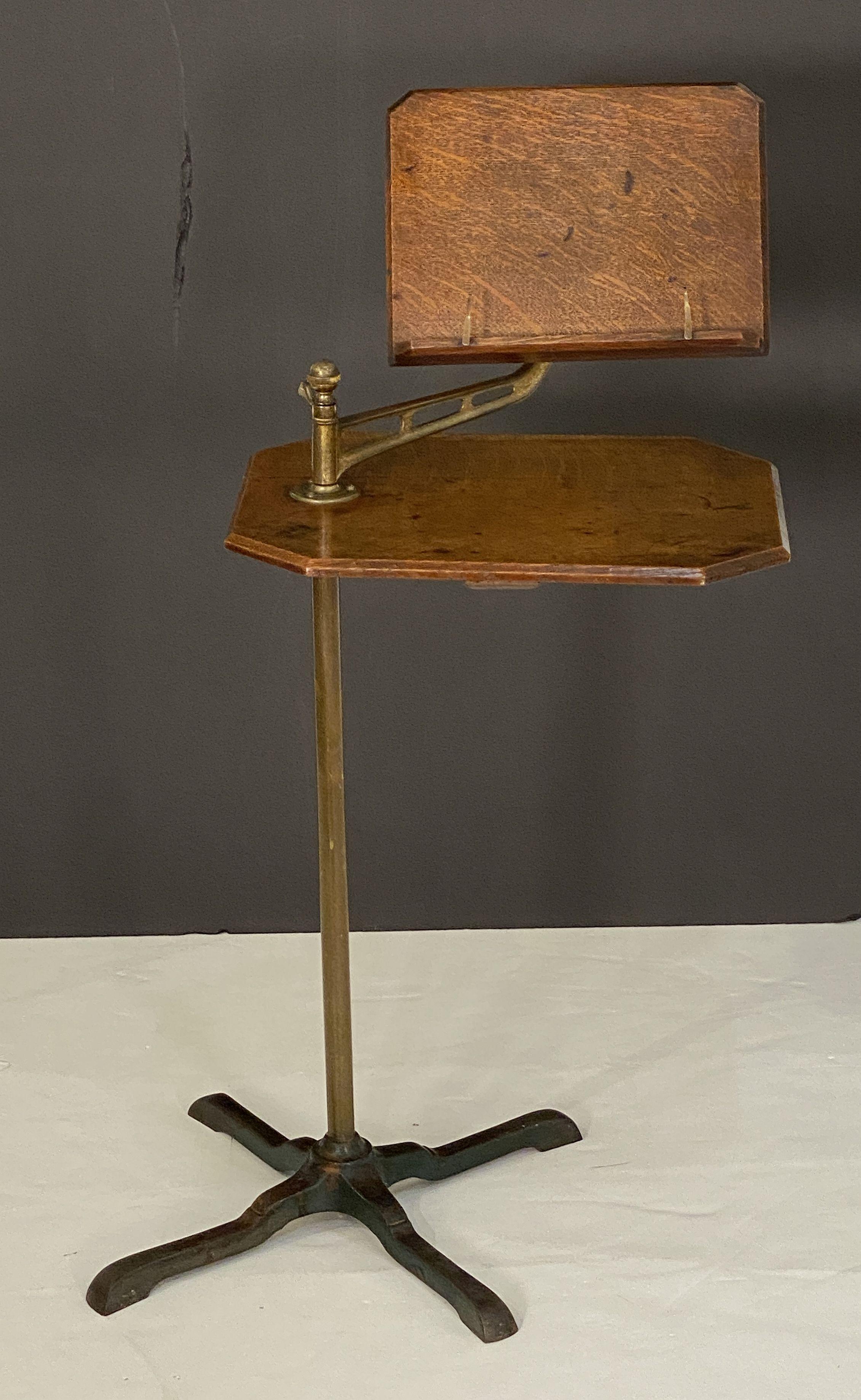English Adjustable Floor-Standing Book Lectern or Reading Stand 2