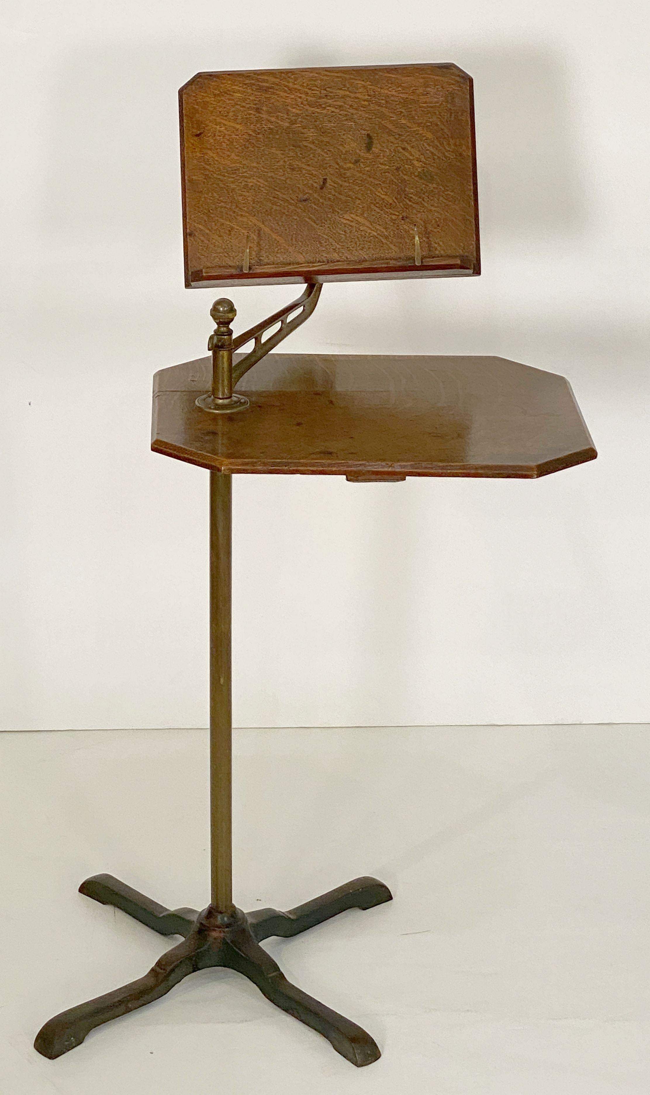 English Adjustable Floor-Standing Book Lectern or Reading Stand 8