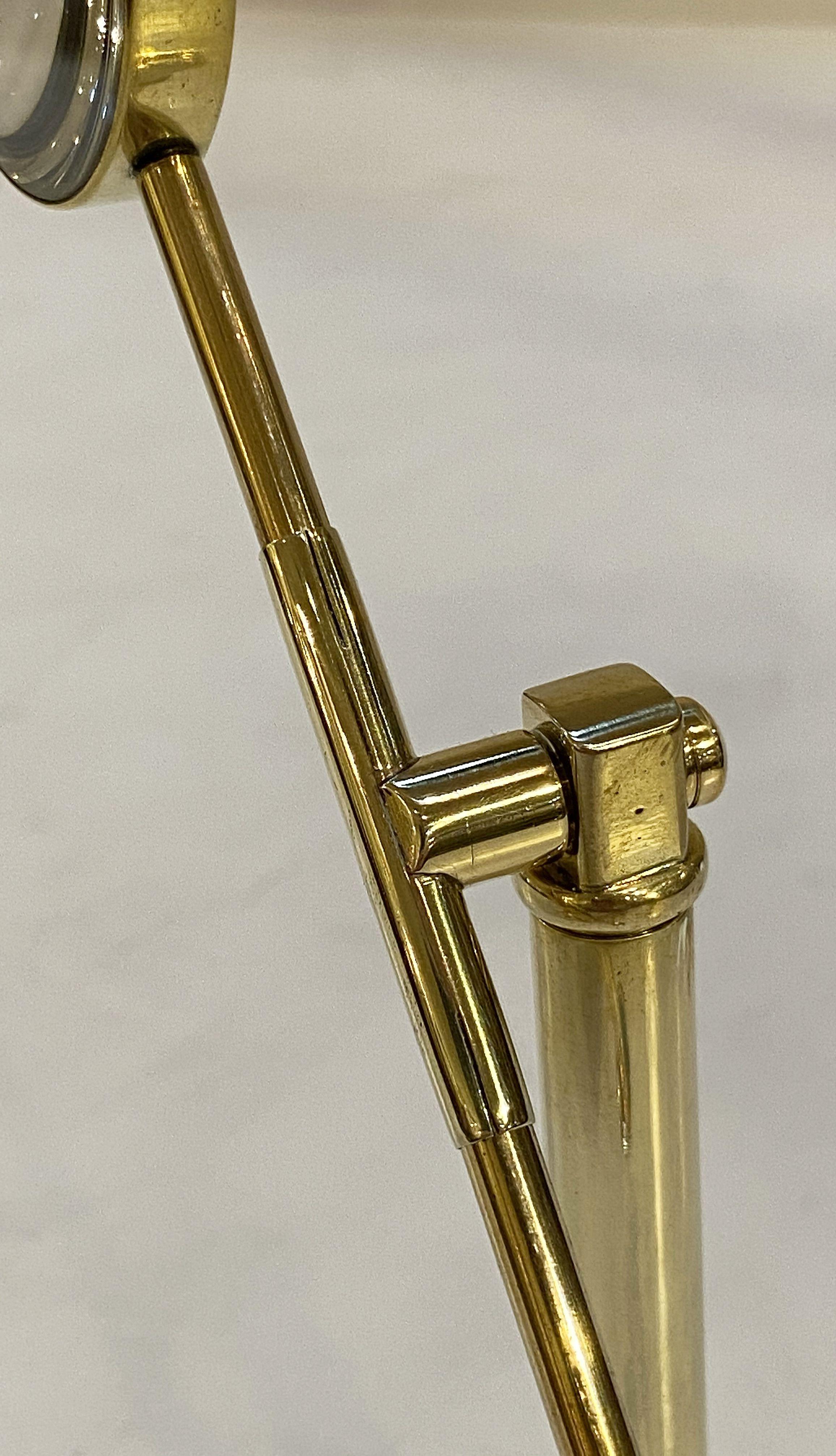 English Adjustable Standing Desk Magnifier of Brass 5