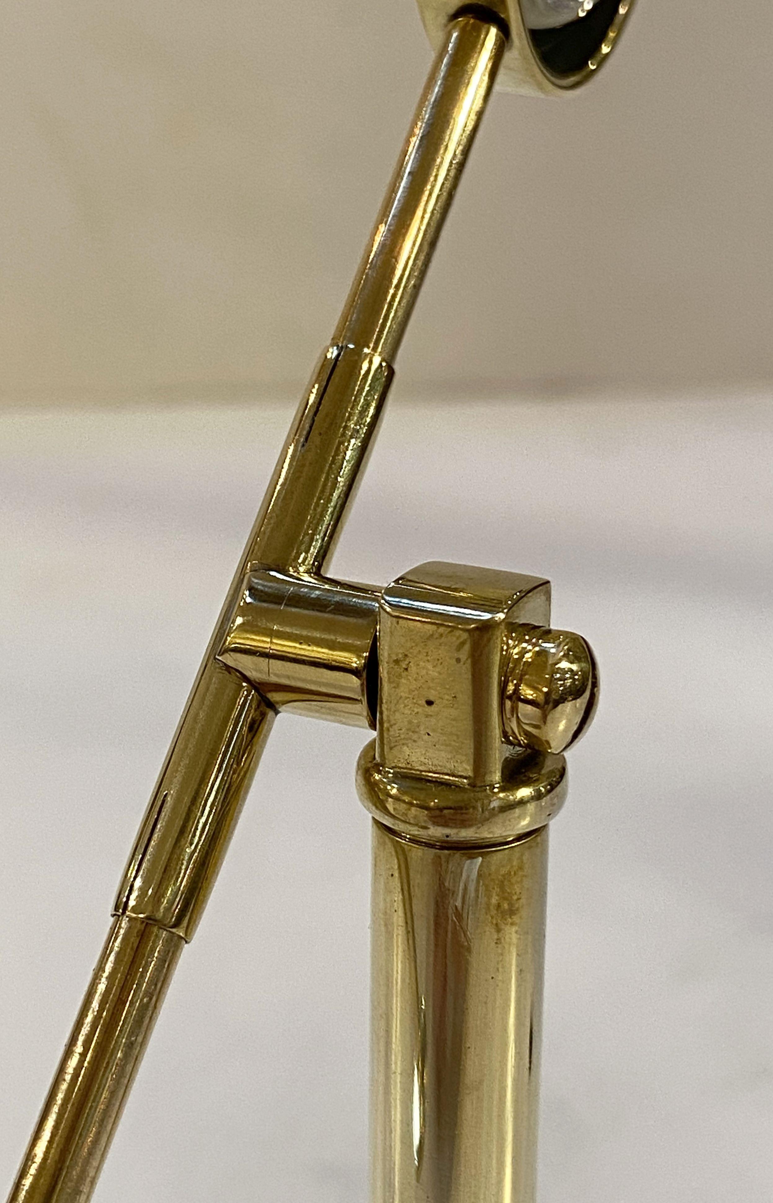 English Adjustable Standing Desk Magnifier of Brass 6