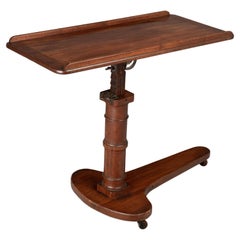 Antique English Adjustable Tray Table