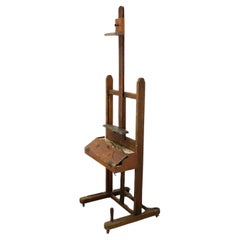 English Adjustable Wood Artist Easel