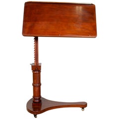English Adjustable Writing Desk 19th Century Portable Architechts Table Mahogany