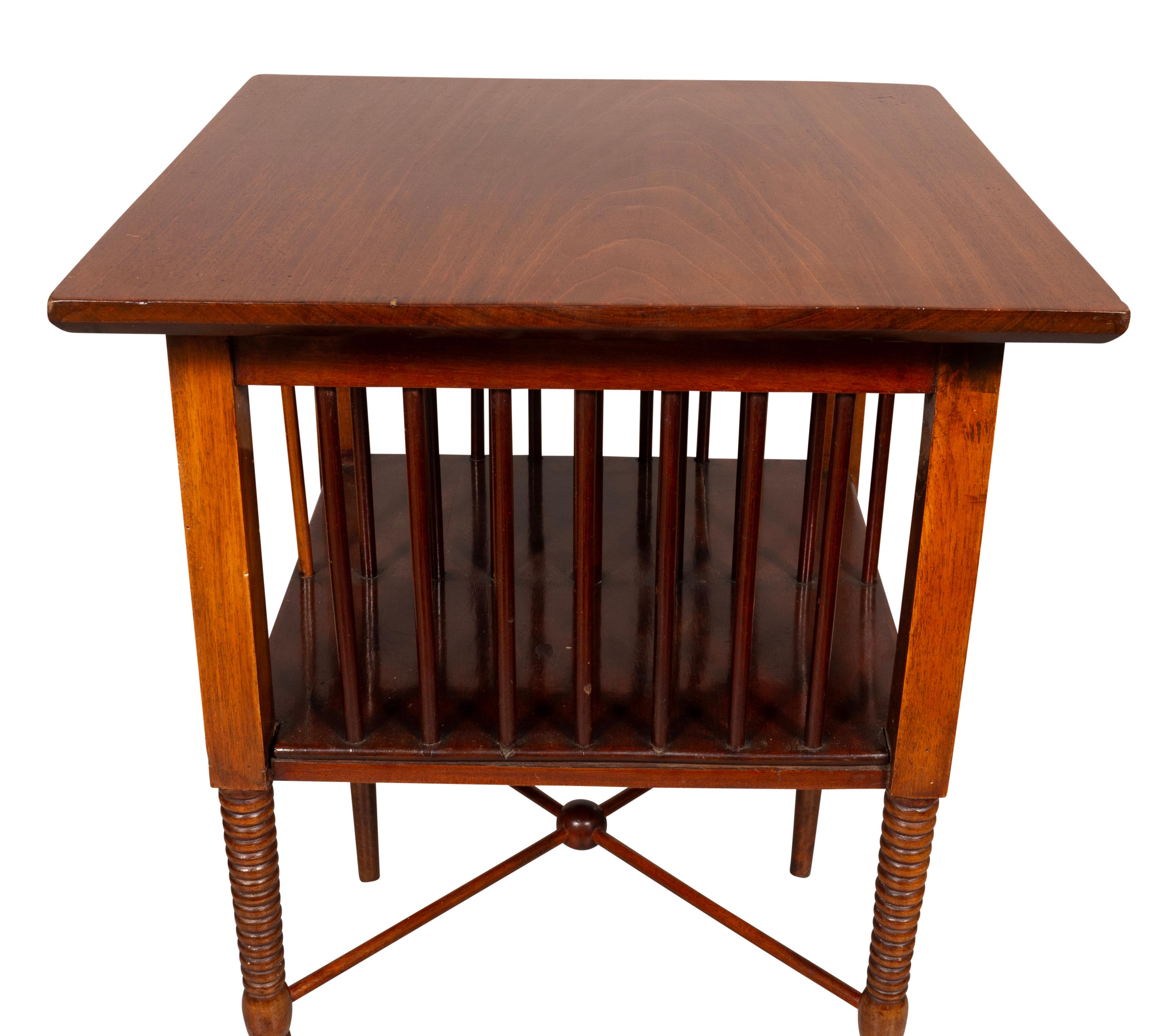 English Aesthetic Mahogany Table Attributed To Godwin For Sale 8