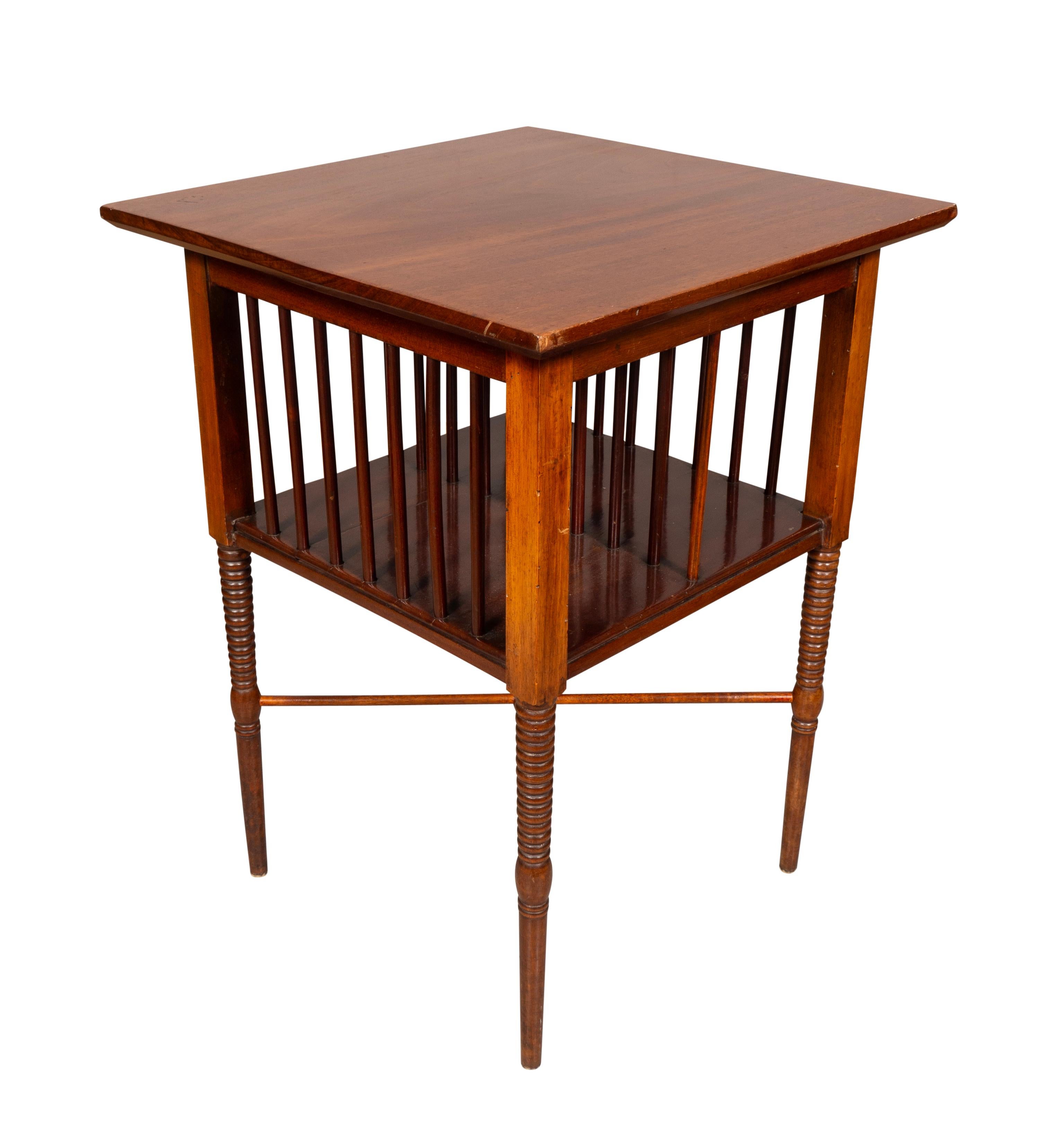 English Aesthetic Mahogany Table Attributed To Godwin In Good Condition For Sale In Essex, MA