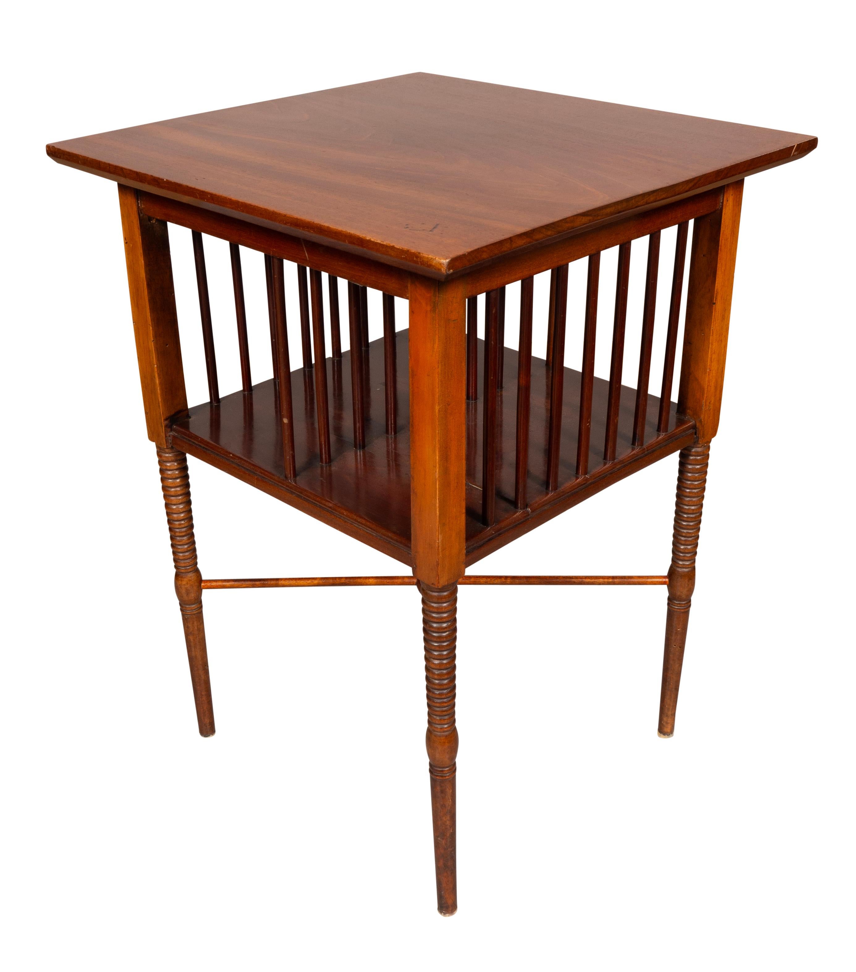 English Aesthetic Mahogany Table Attributed To Godwin For Sale 1