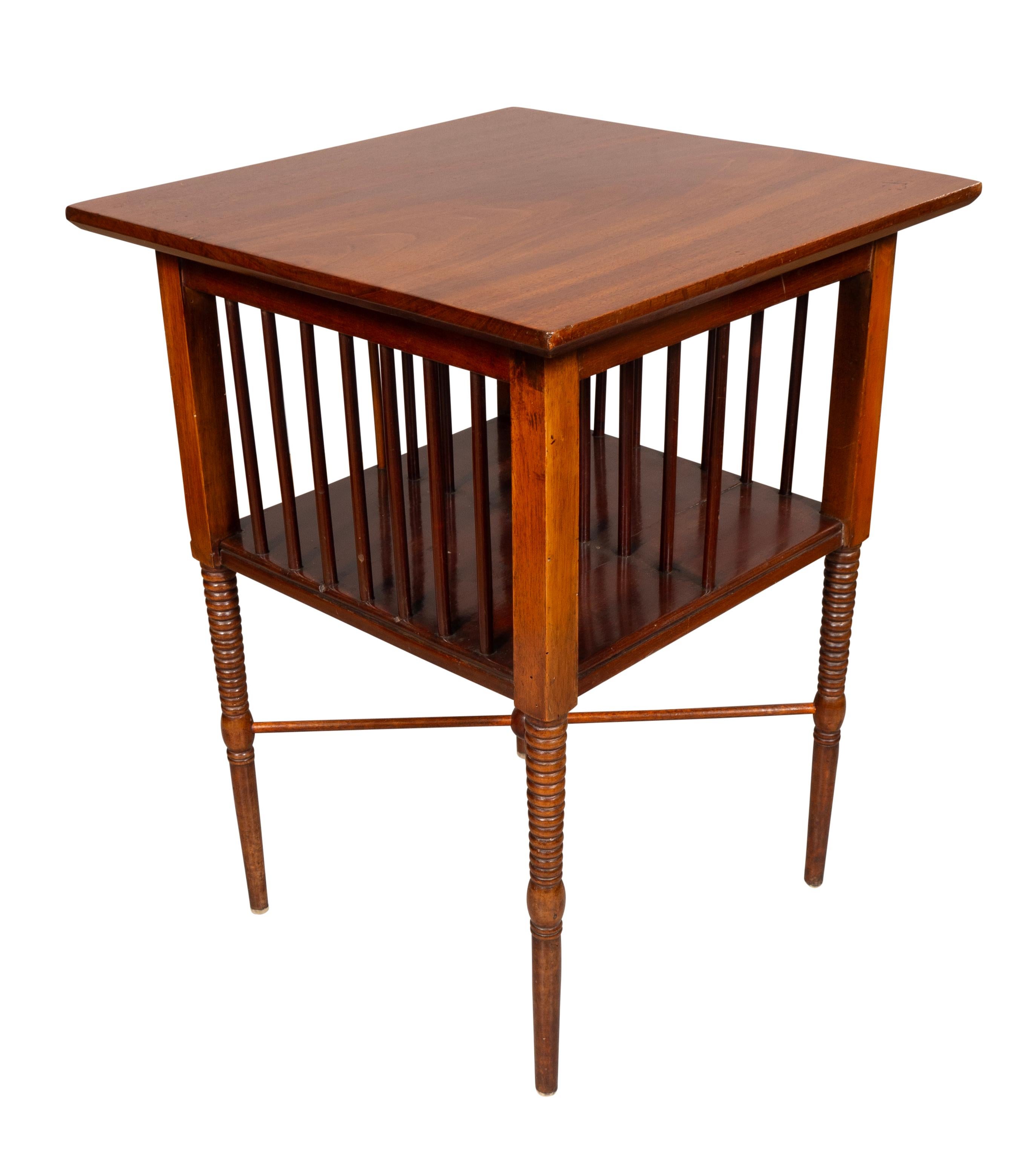English Aesthetic Mahogany Table Attributed To Godwin For Sale 3