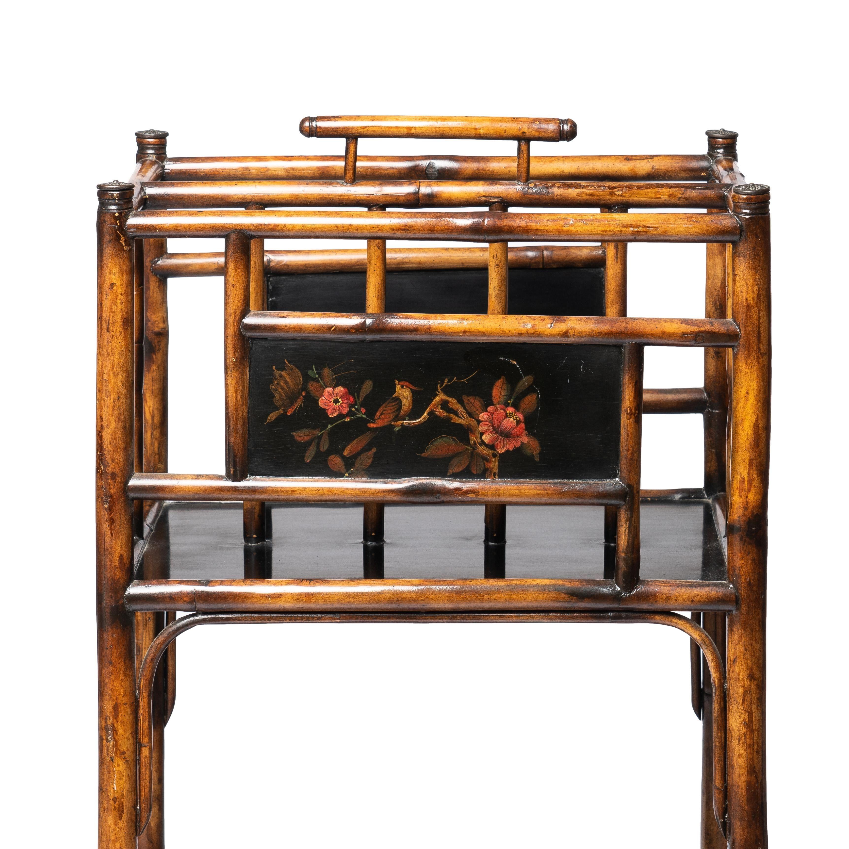 English Aesthetic Movement Bamboo Book Stand, 1900 1