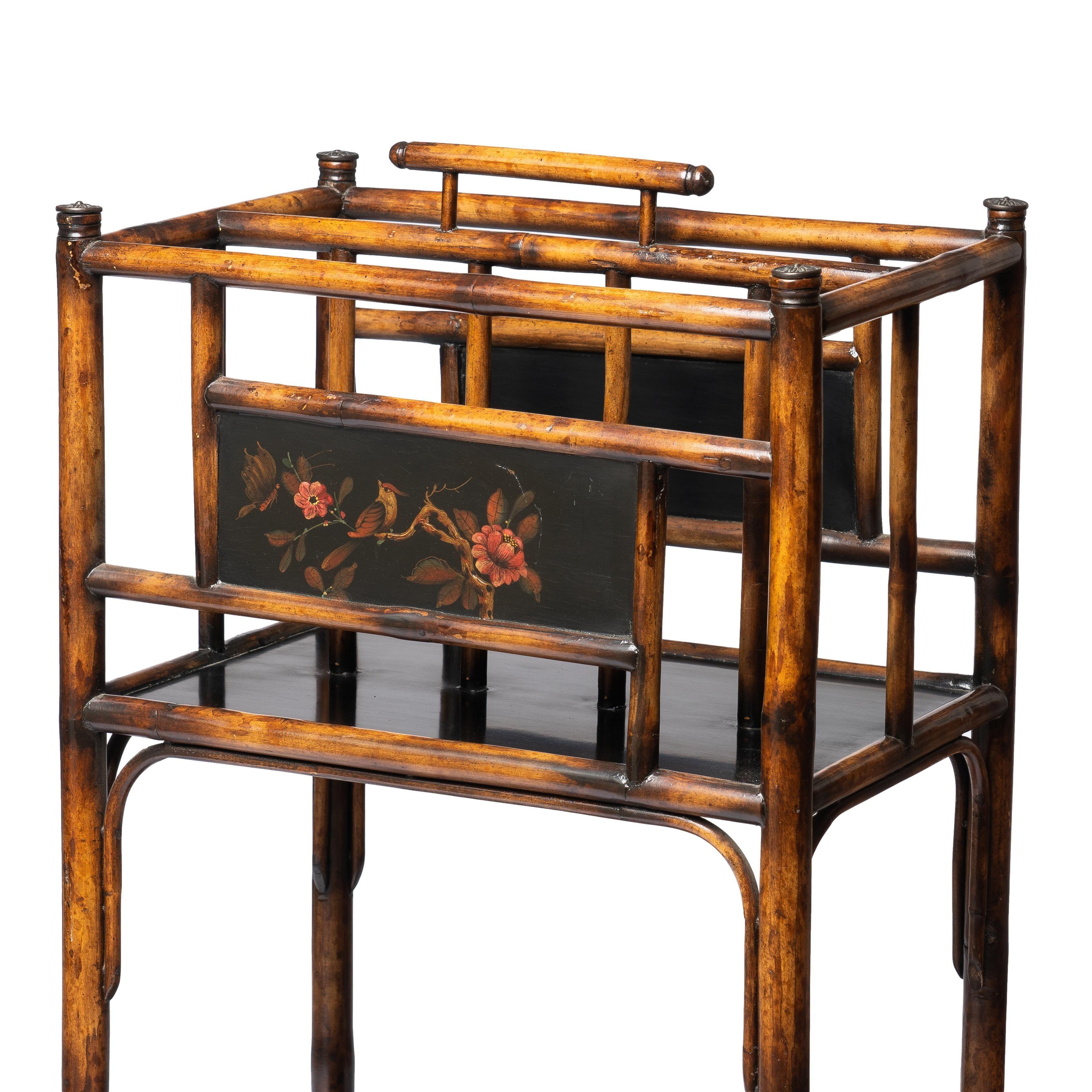 English Aesthetic Movement Bamboo Book Stand, 1900 2