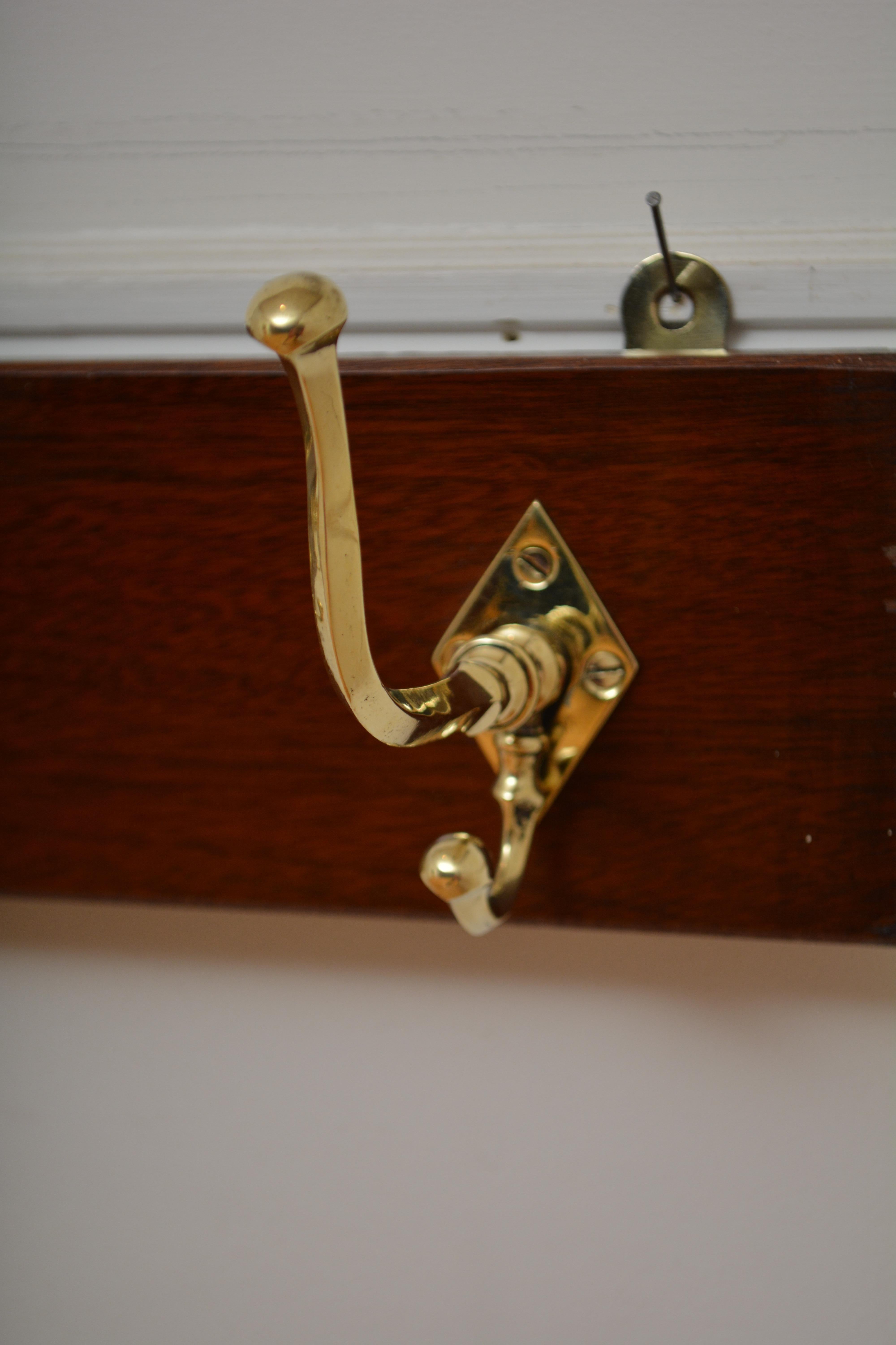 English Aesthetic Movement Coat Hooks Coat Rack Coat Hanger For Sale 3