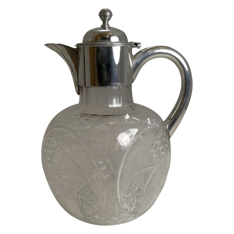 English Aesthetic Movement "Dimple" Claret Jug For Sale