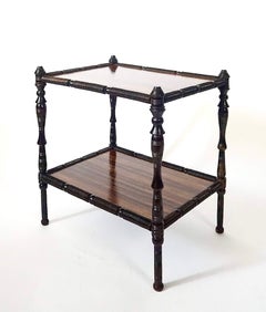 Petite table basse ou support en ébène CIRCA, vers 1875