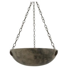 Plafonnier plafonnier anglais ancien en albâtre