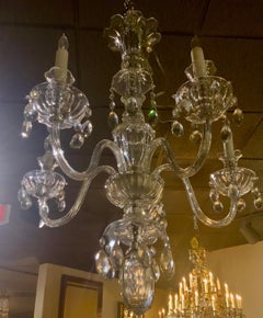 English all crystal chandelier, 19 th century
