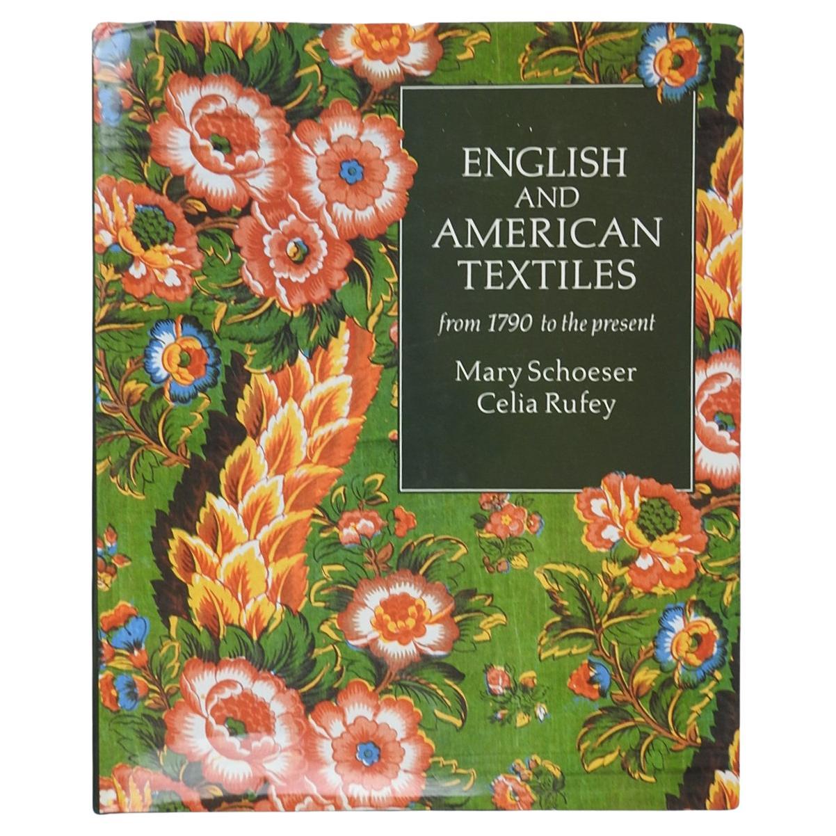 English and American Textiles: From 1790 to the Present Book For Sale