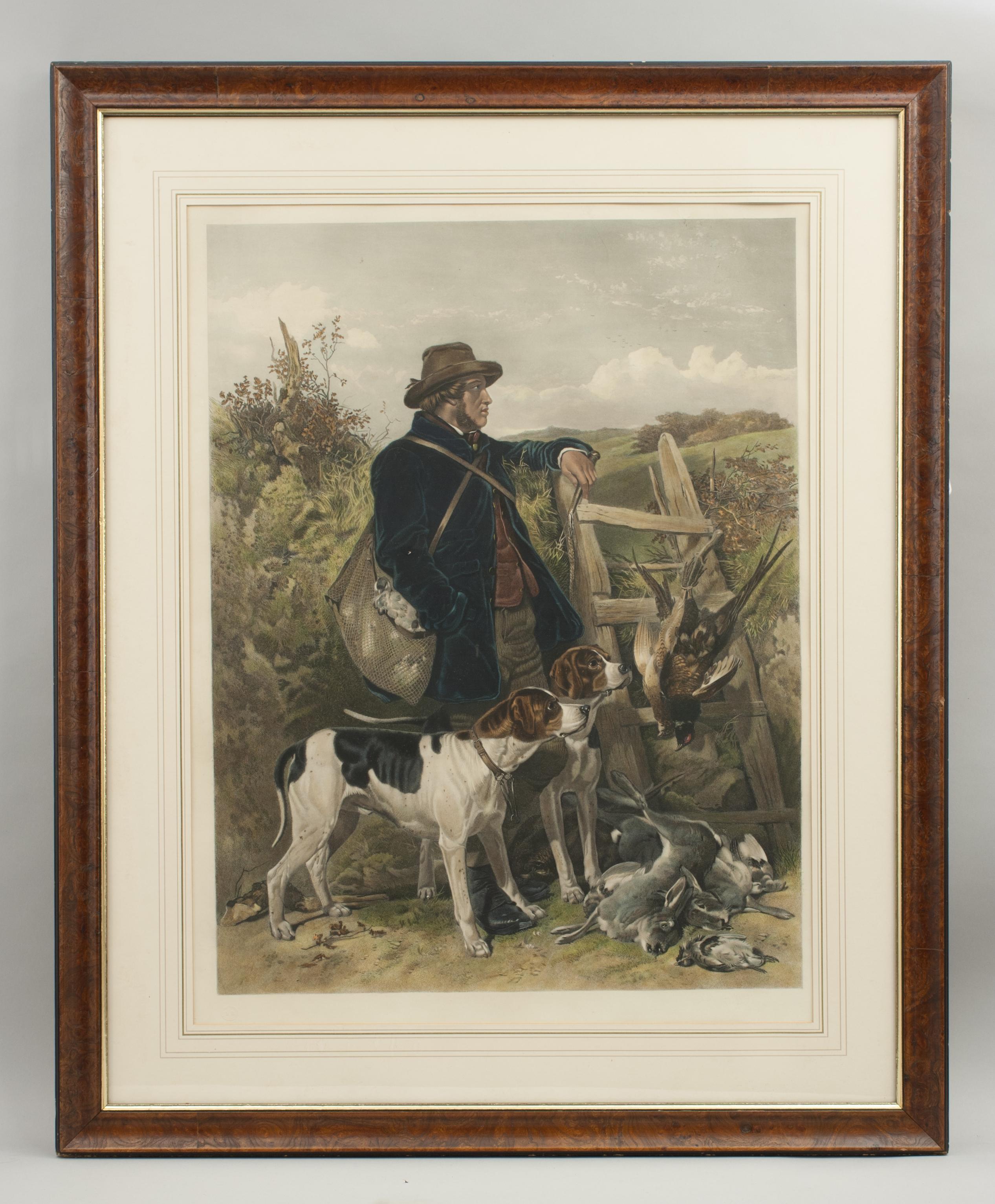 English and Scottish Gamekeepers by Andsell Richard, 19th Century Engraving In Good Condition In Oxfordshire, GB