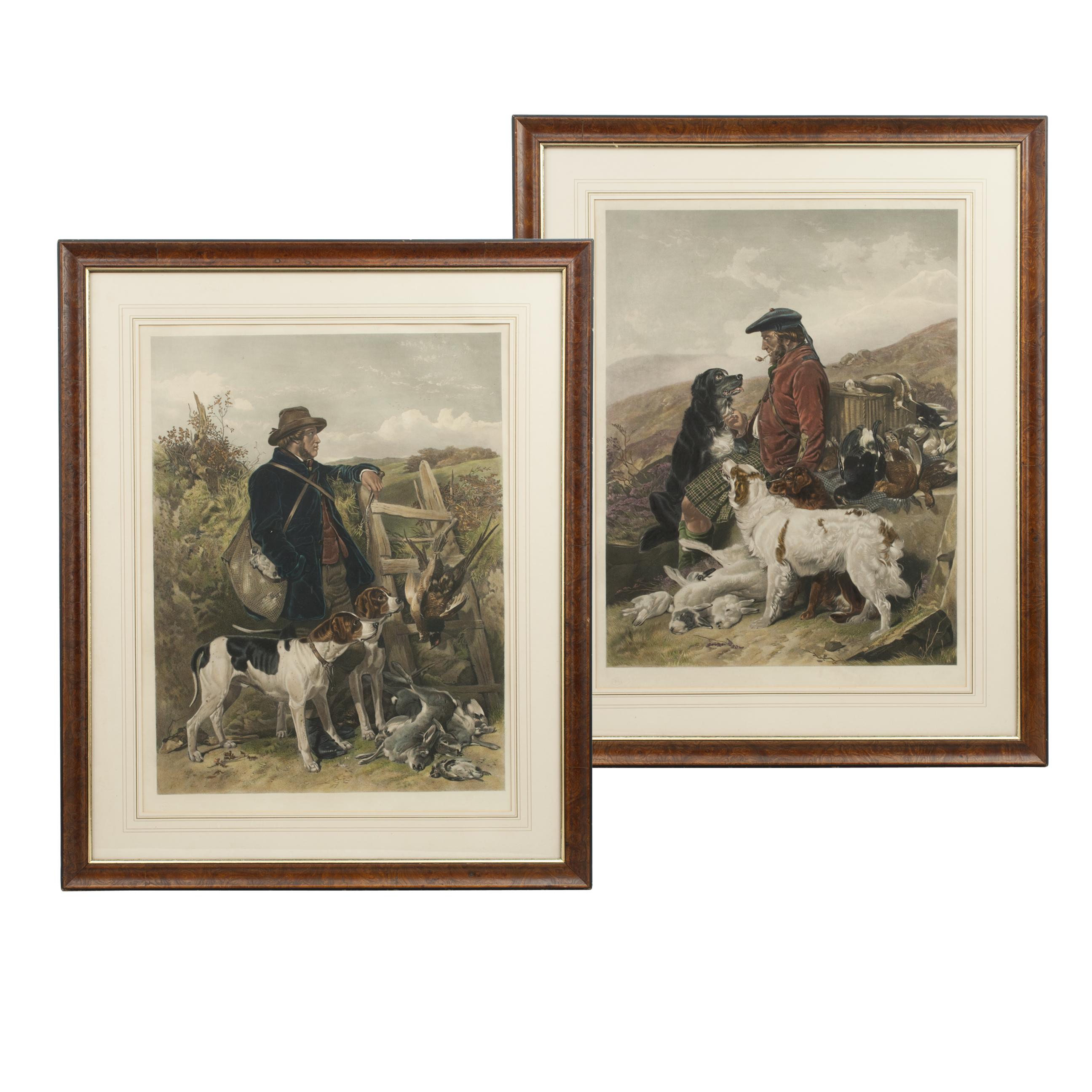 English and Scottish Gamekeepers by Andsell Richard, 19th Century Engraving