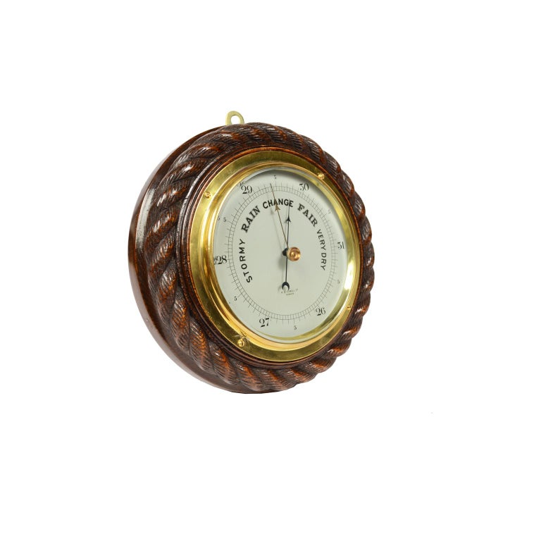 English Aneroid Barometer made by W.S. Cowell ltd Ipswich in the early