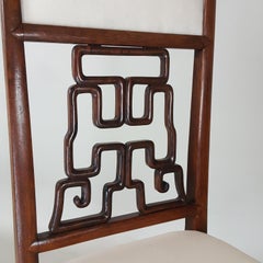 Silla inglesa Anglo-China Aesthetic Movement fabricada por William Watt  Godwin