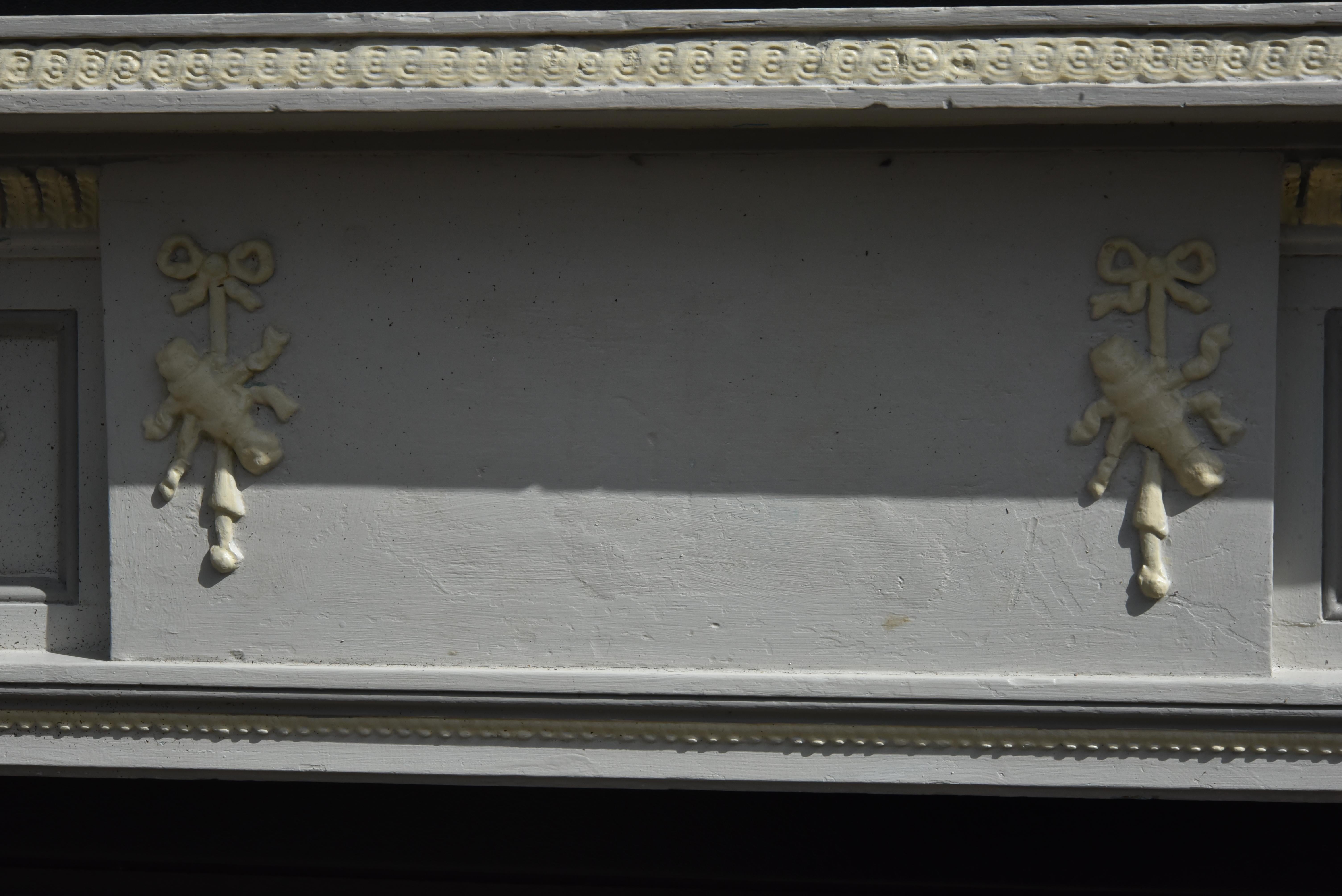 18th Century and Earlier English Antique 18th century fire surround in the Adams style 