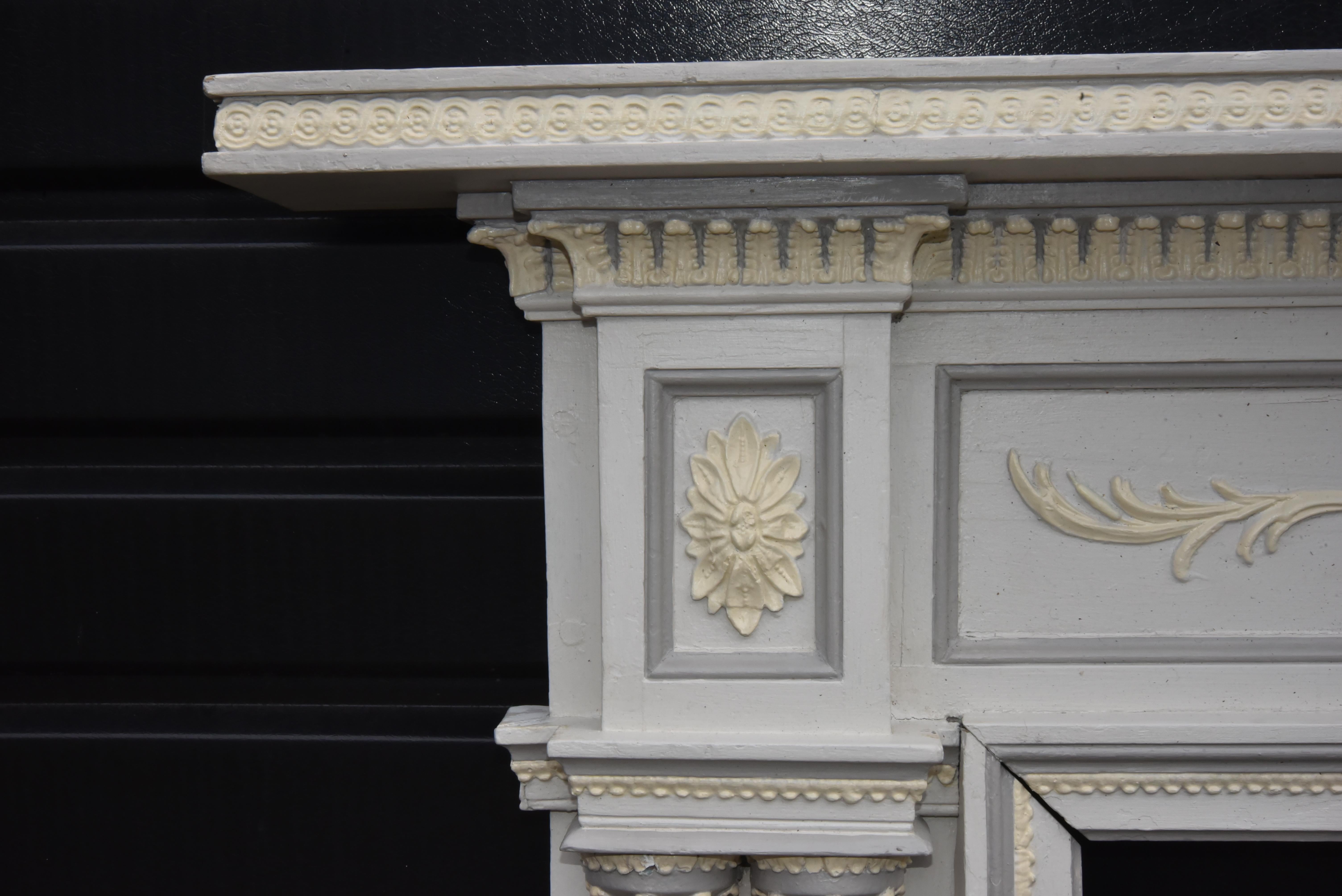 18th Century and Earlier English Antique 18th century fire surround in the Adams style  For Sale