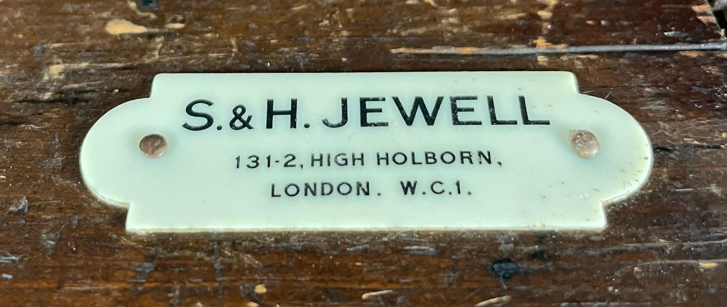 English Antique 19th century partners desk S & H JEWELL 5