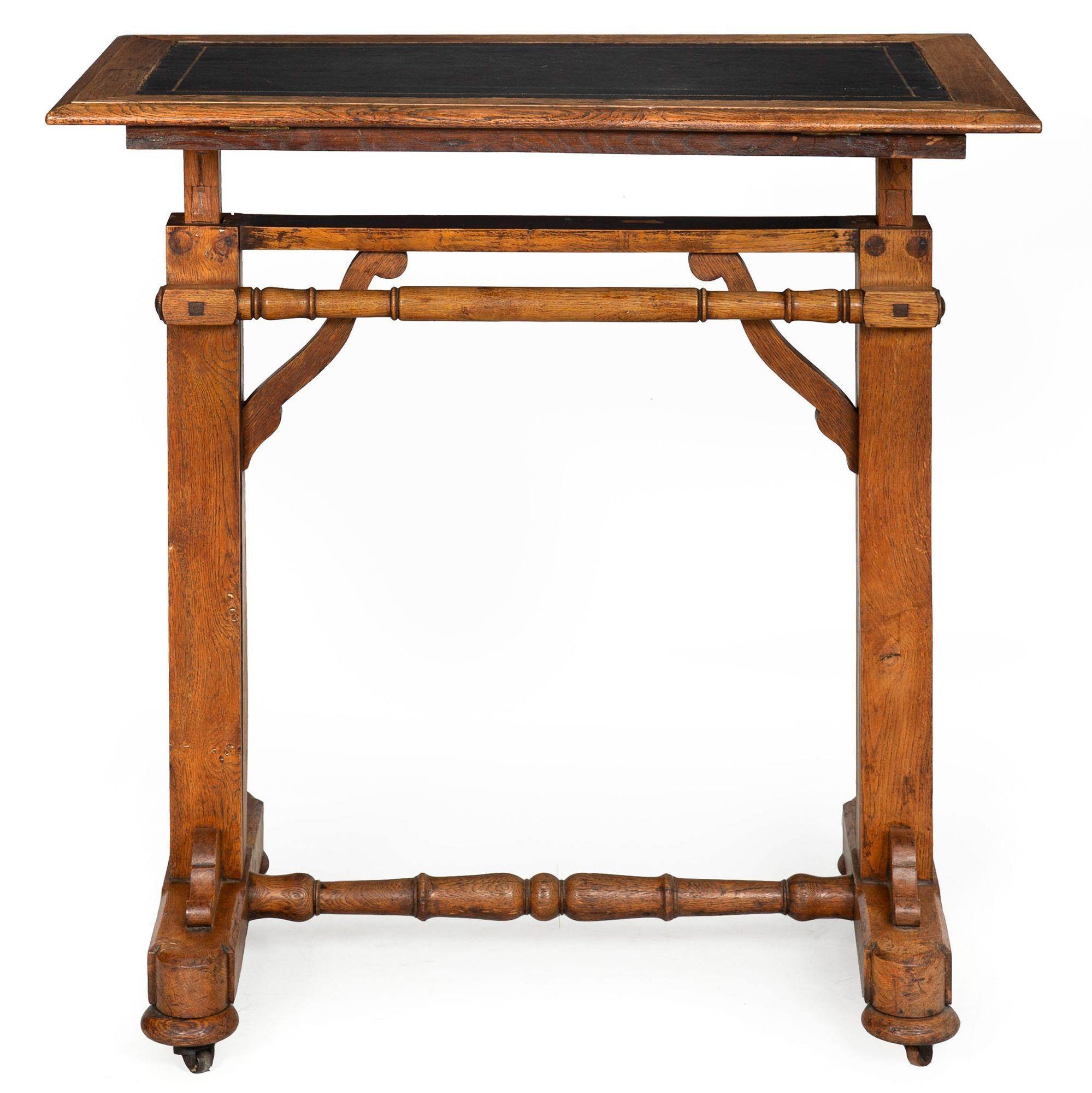 Anglais Ancien bureau d'architecte réglable en hauteur Table à dessin circa 1870 en vente
