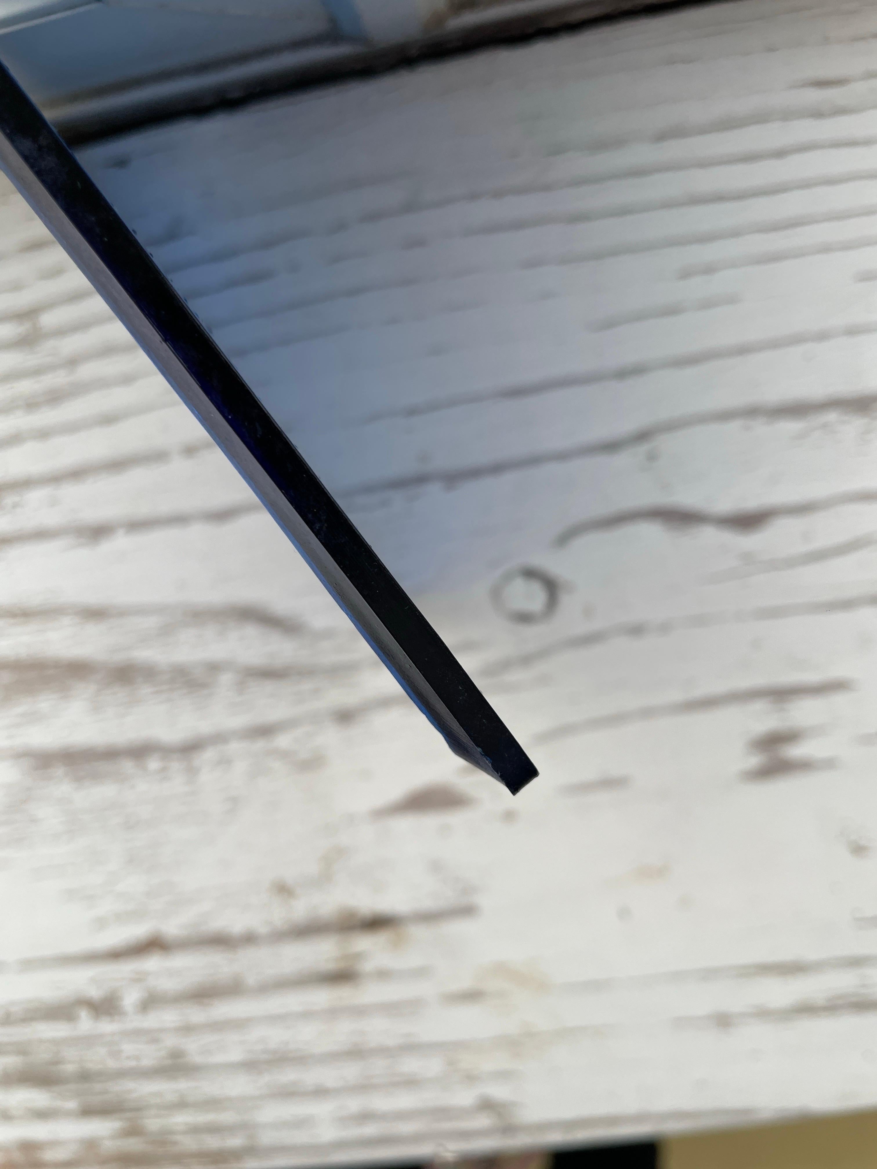 Englische antike Aesthetic Movement kobaltblaue Glasfliese um 1900 im Angebot 4