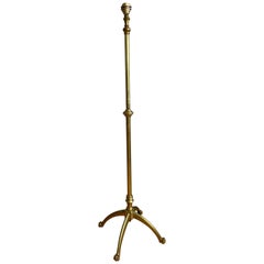 W.A.S. Benson, Antique and Stylish Arts & Crafts Floor Lamp in Bronze circa 1880