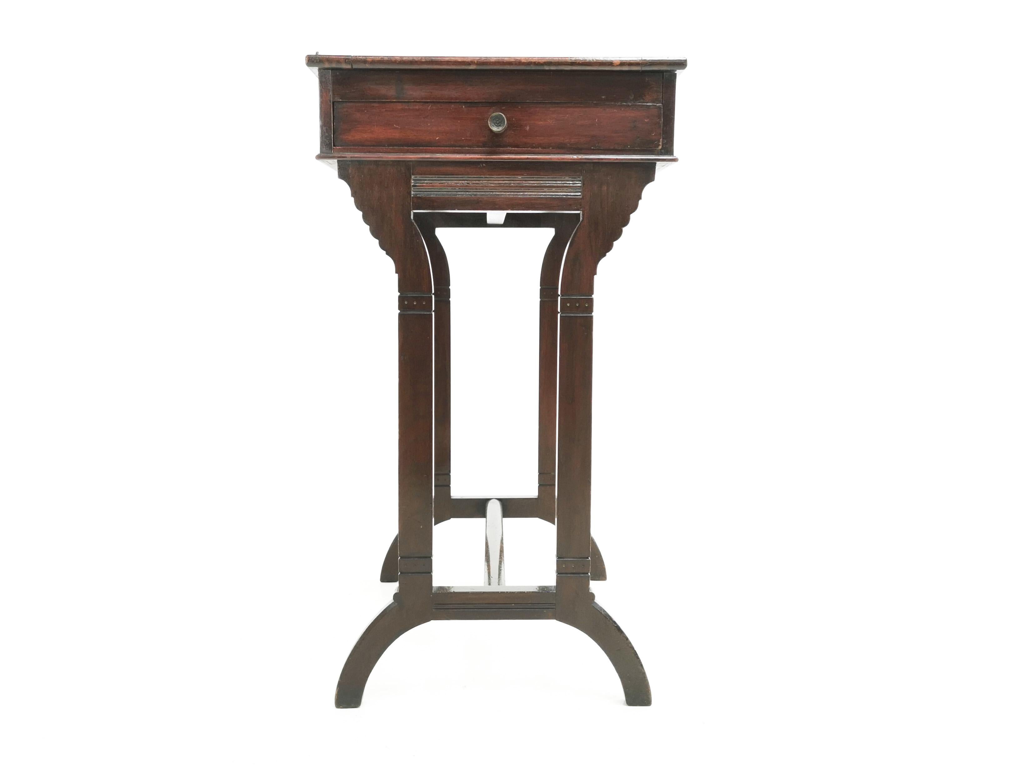English Antique Architects Mahogany Table In Good Condition In STOKE ON TRENT, GB