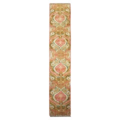 Tappeto antico inglese Axminister, 1870 Tappeto fatto a mano Corridore in lana Corridore per corridoio