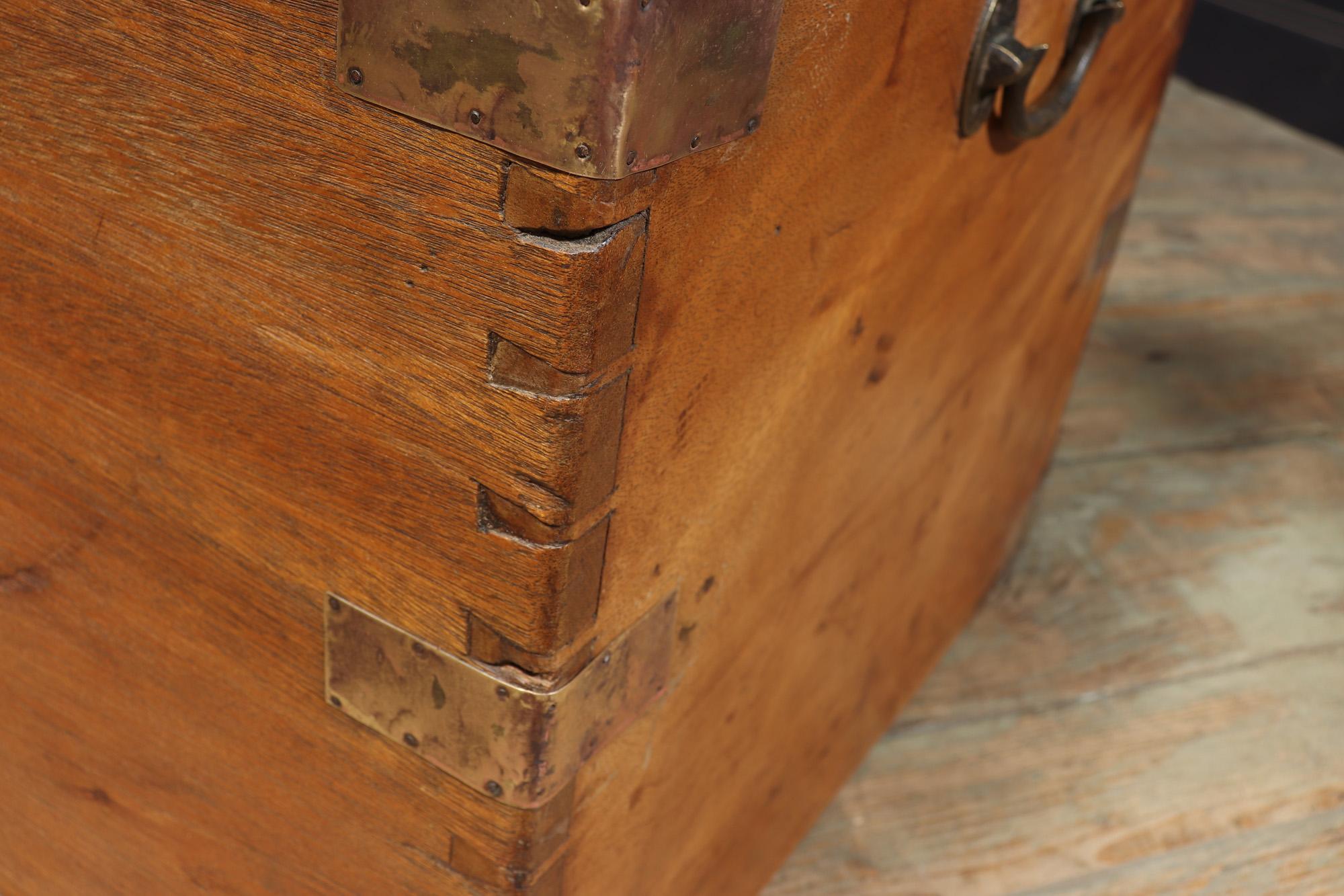 English Antique Camphor Wood Box For Sale 6