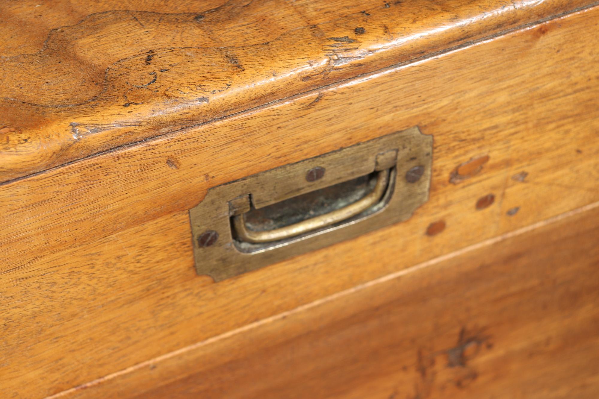 Cedar English Antique Camphor Wood Box For Sale