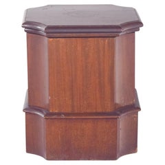 English Antique Chamber Pot Cabinet in Mahogany
