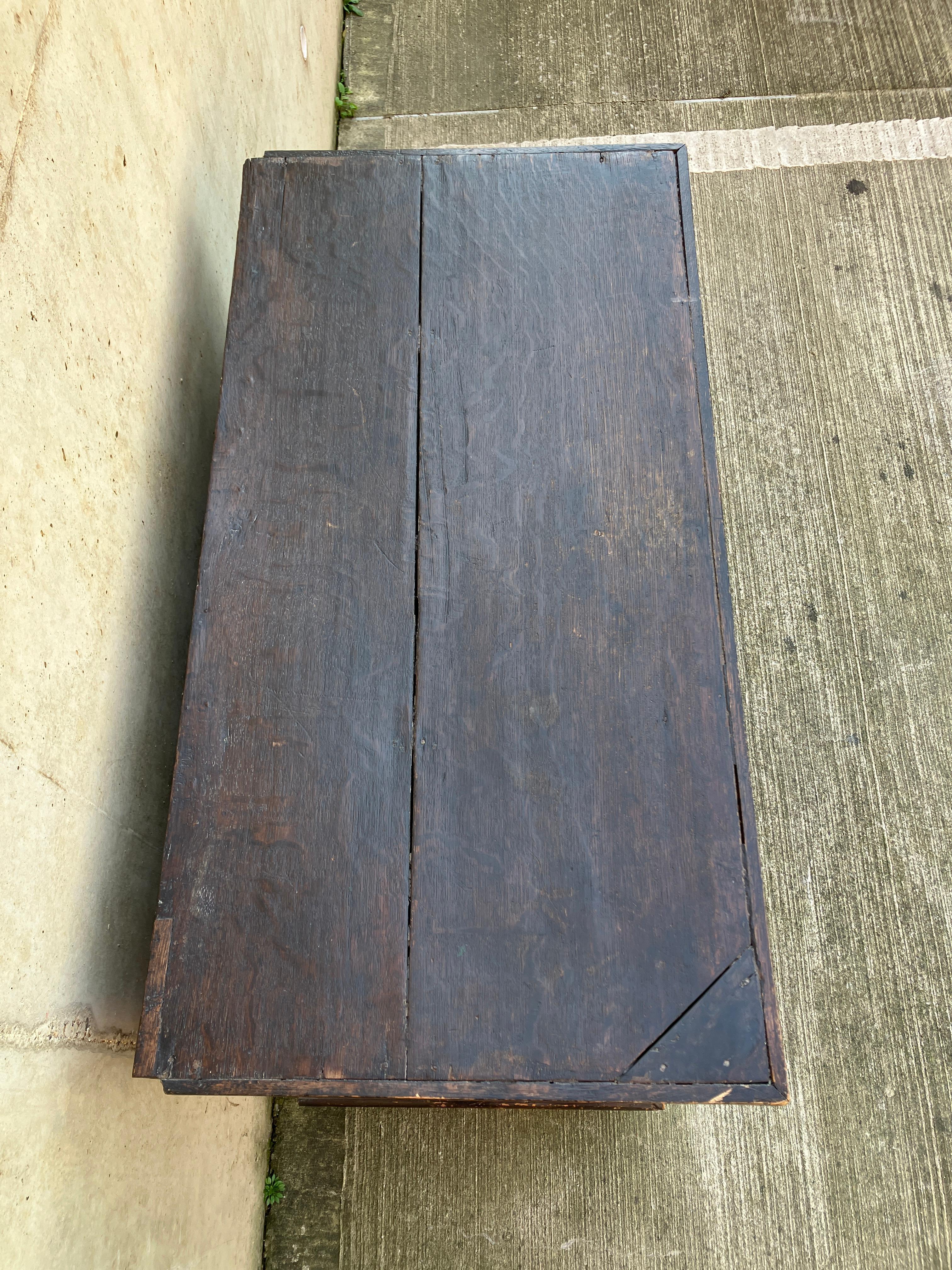 Cassettiera antica inglese in Oak in vendita 6