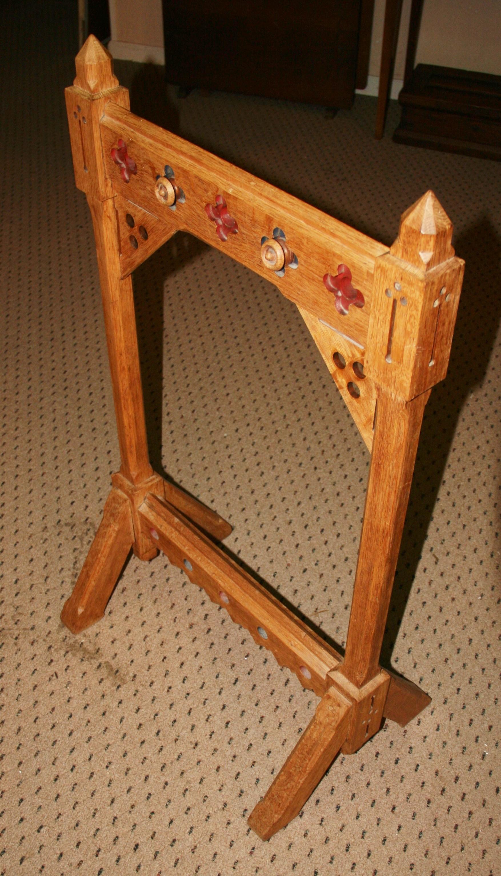 Englisch Antike Church's Vestibül /Handtuch /Tröstung Rack im Angebot 8