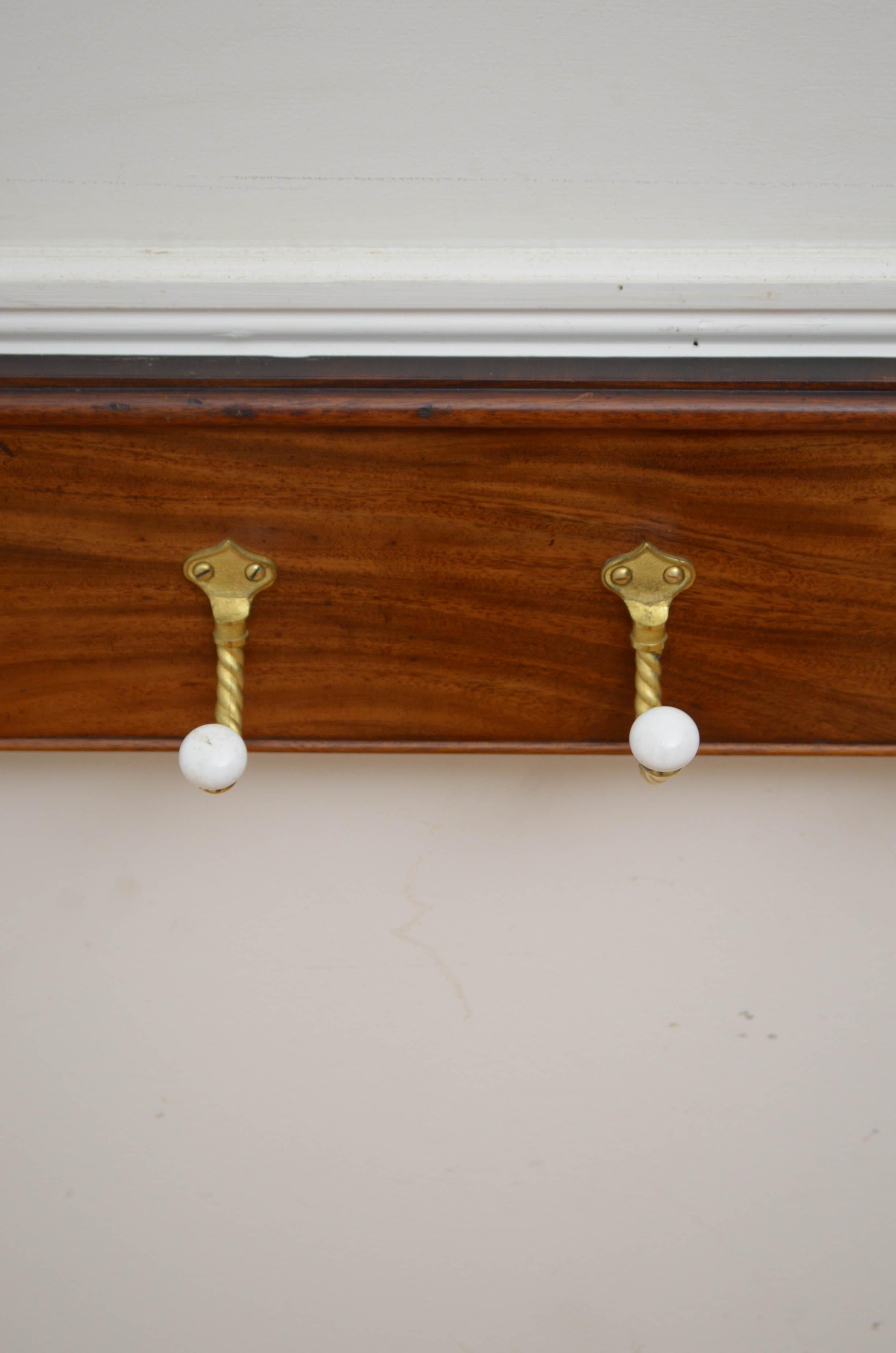 Brass English Antique Coat hooks Coat Rack For Sale