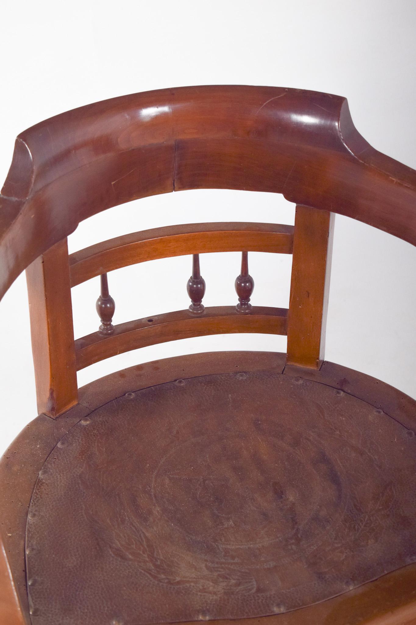 20ième siècle Fauteuil de bureau anglais ancien en vente