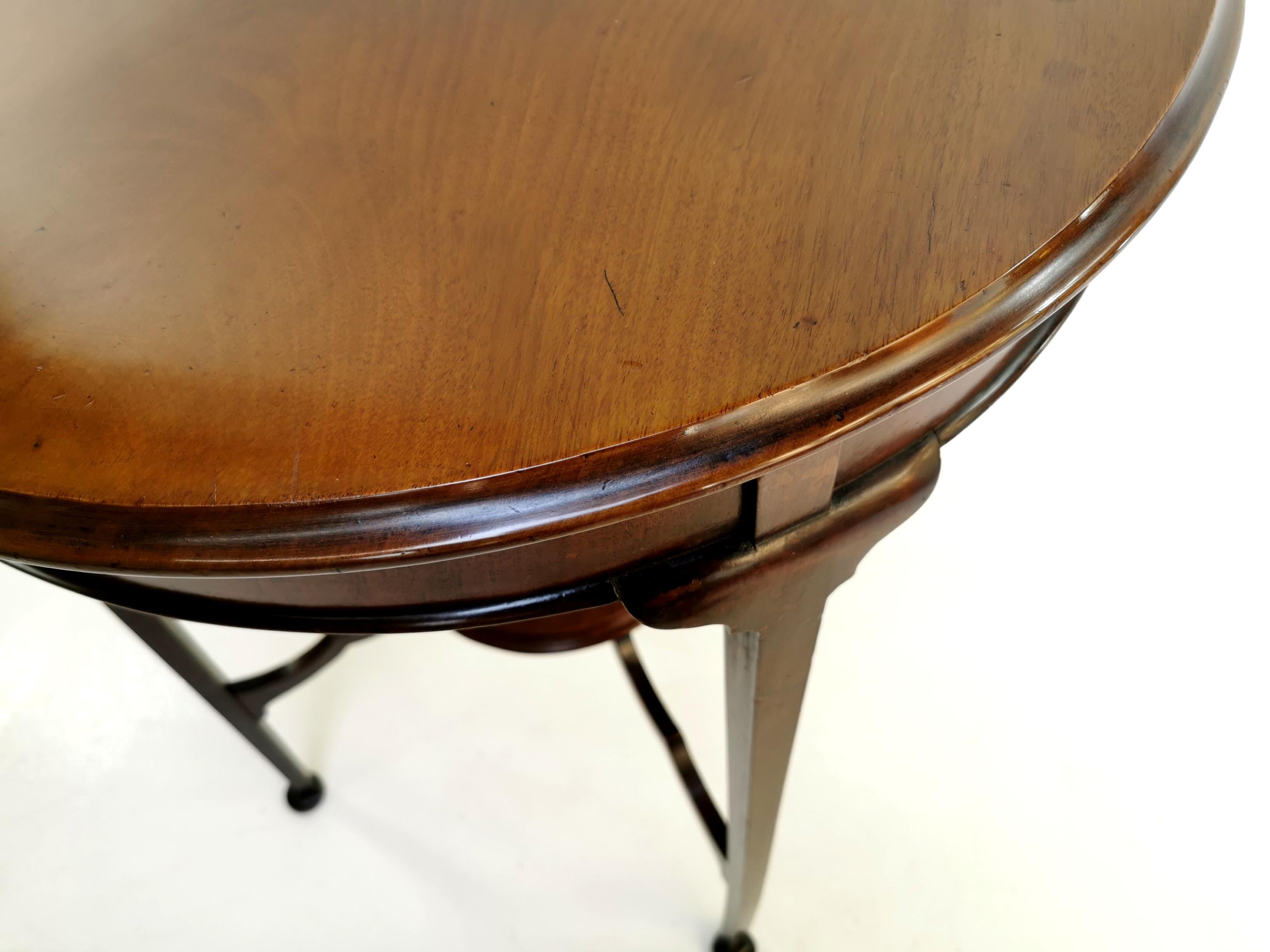 English Antique Edwardian Mahogany Circular Side Occasional Table In Good Condition In STOKE ON TRENT, GB