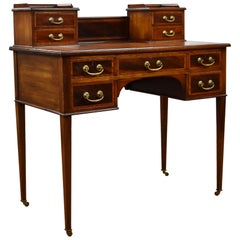 English Antique Edwardian Mahogany Writing Table