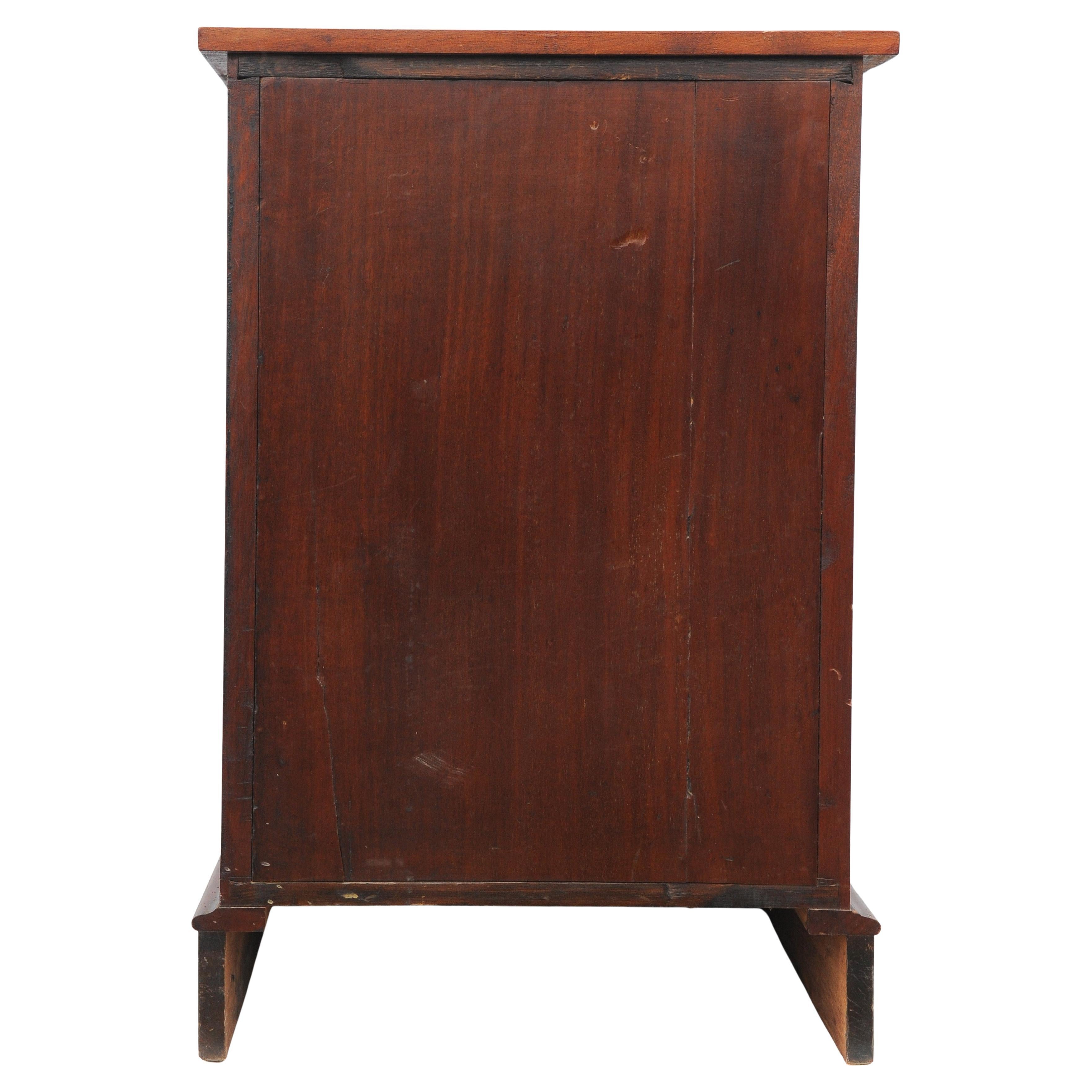 English Antique George III Three Drawer Bedside Tables By W Priest  1790s London For Sale 3