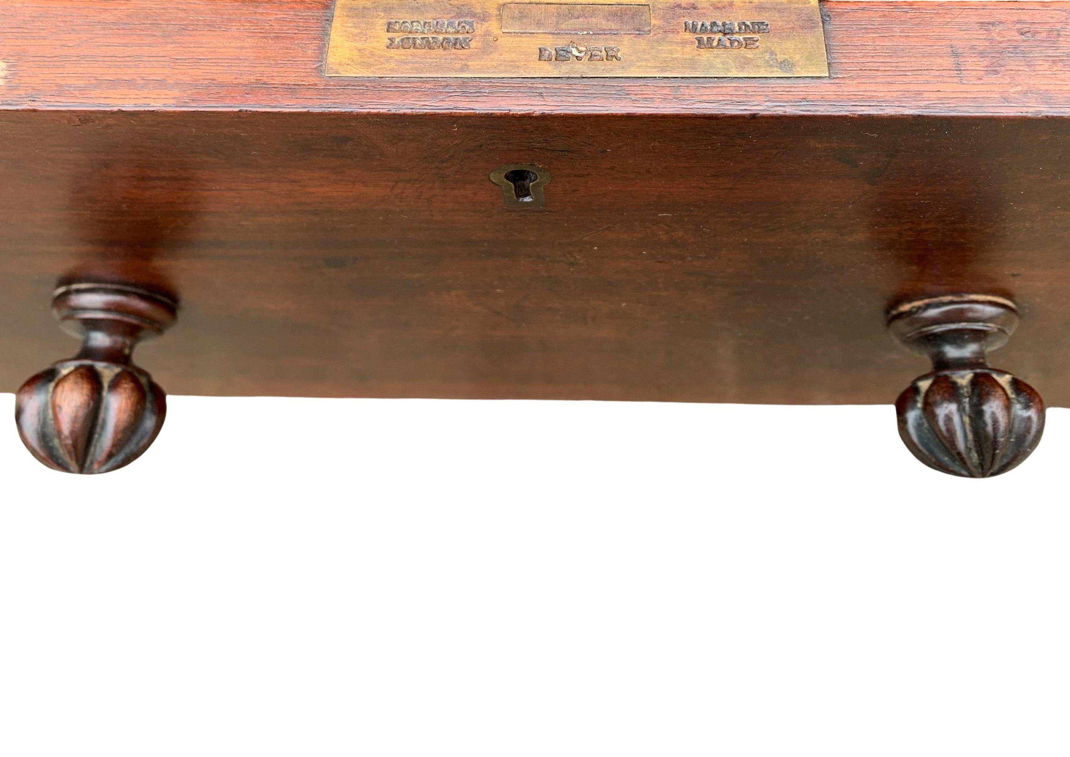 English Antique George III Three Drawer Bedside Tables By W Priest  1790s London For Sale 6