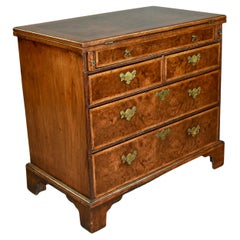 English Antique Georgian walnut bachelors chest of drawers 