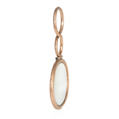 English Antique Gold Quizzing Glass Pendant of Snake Motif