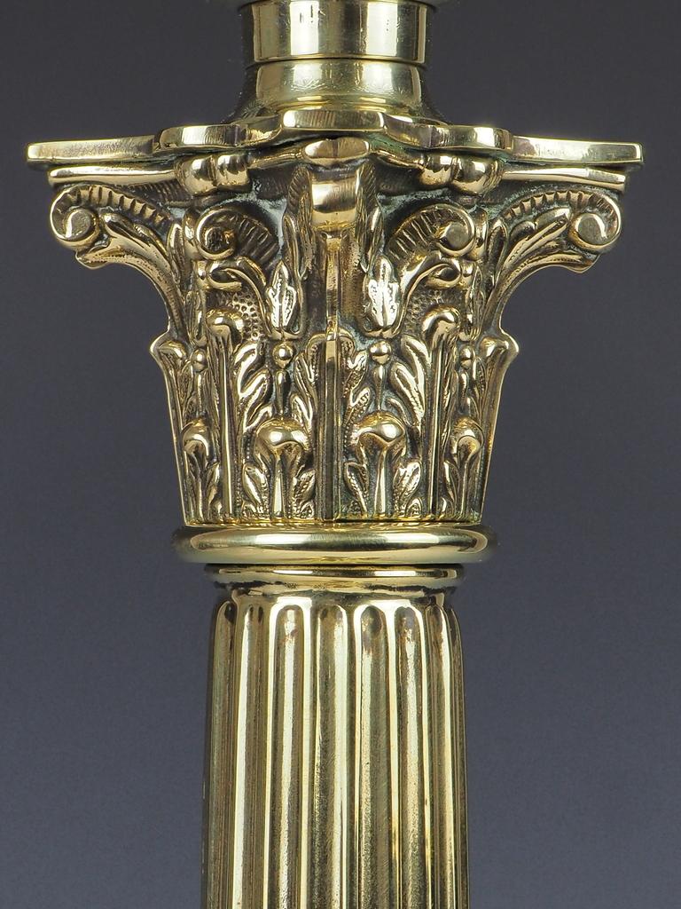English Antique Hinks and Sons Brass Oil Lamp 6